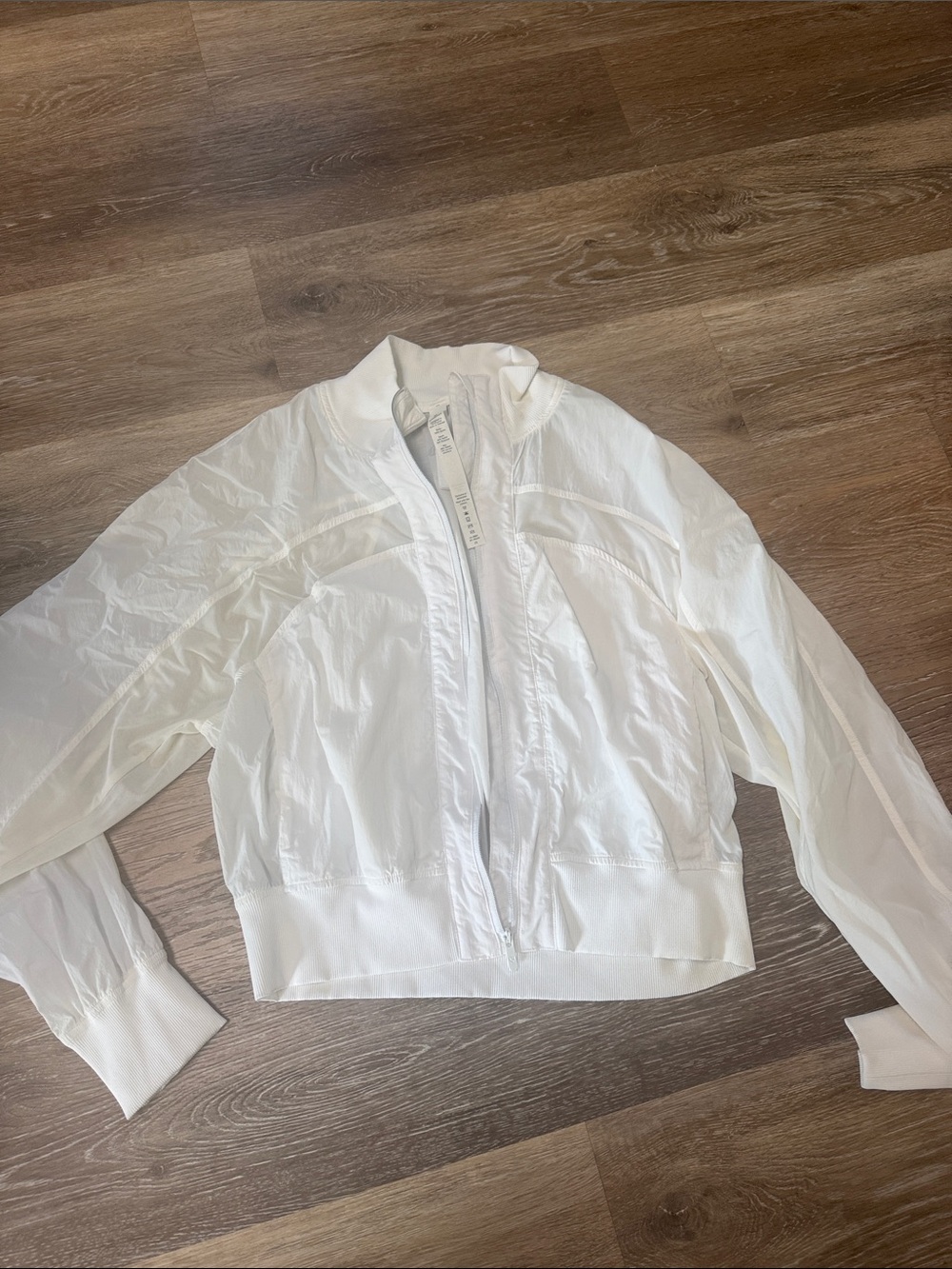 lululemon athletica White Lightweight Bomber Jacket